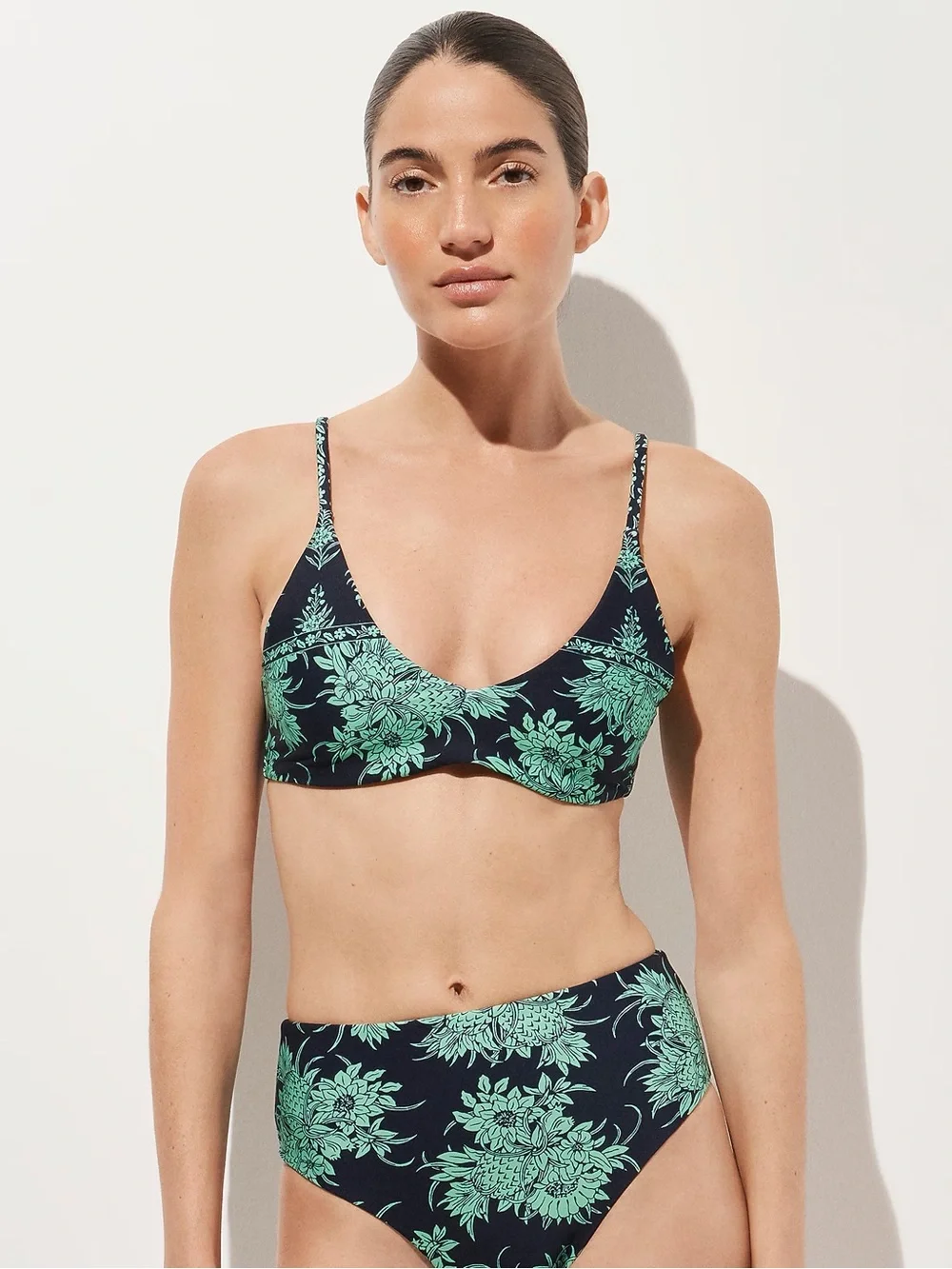J. Crew Lana bikini top in Classic Sculpt, Size M NWT